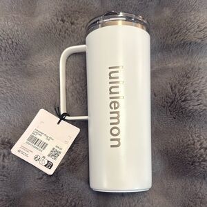 lululemon athletica White Insulated Mug 20oz - RARE! NWT